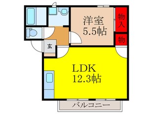 モダニティ室町の物件間取画像